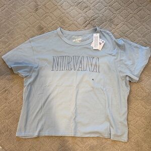 NWT Nirvana Graphic T-Shirt in Light Blue